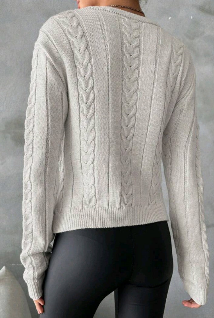 PULL TRICOT CROISÉ
