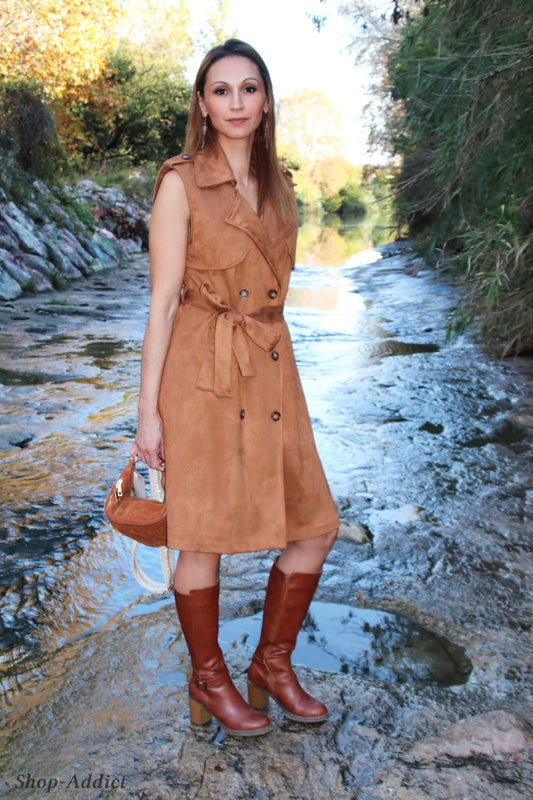 ROBE EN DAIM