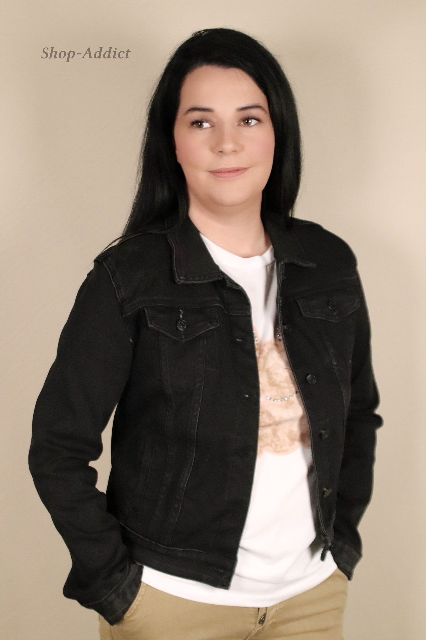 VESTE EN JEAN NOIR