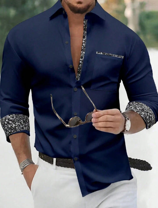 CHEMISE BLEU FONCÉ