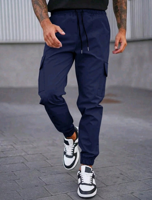 PANTALON JOGGING BLEU